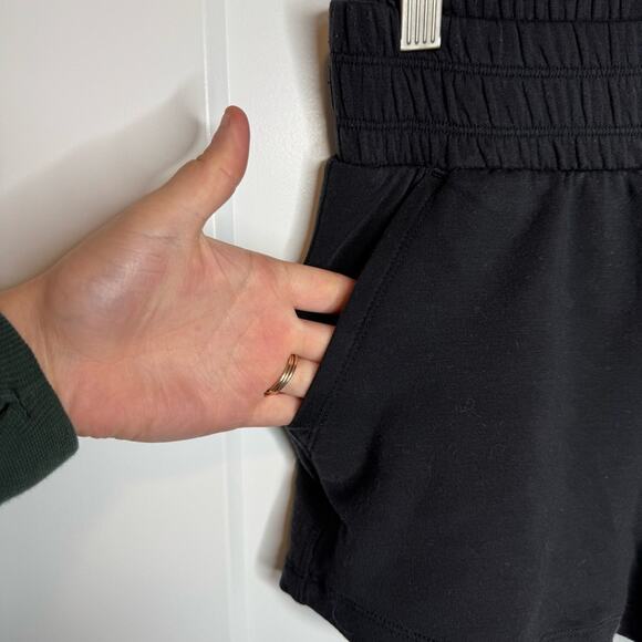 Athleta Girl All Day 2” Pull On Elastic Shorts Black Size Medium 8/10 - Picture 3 of 7